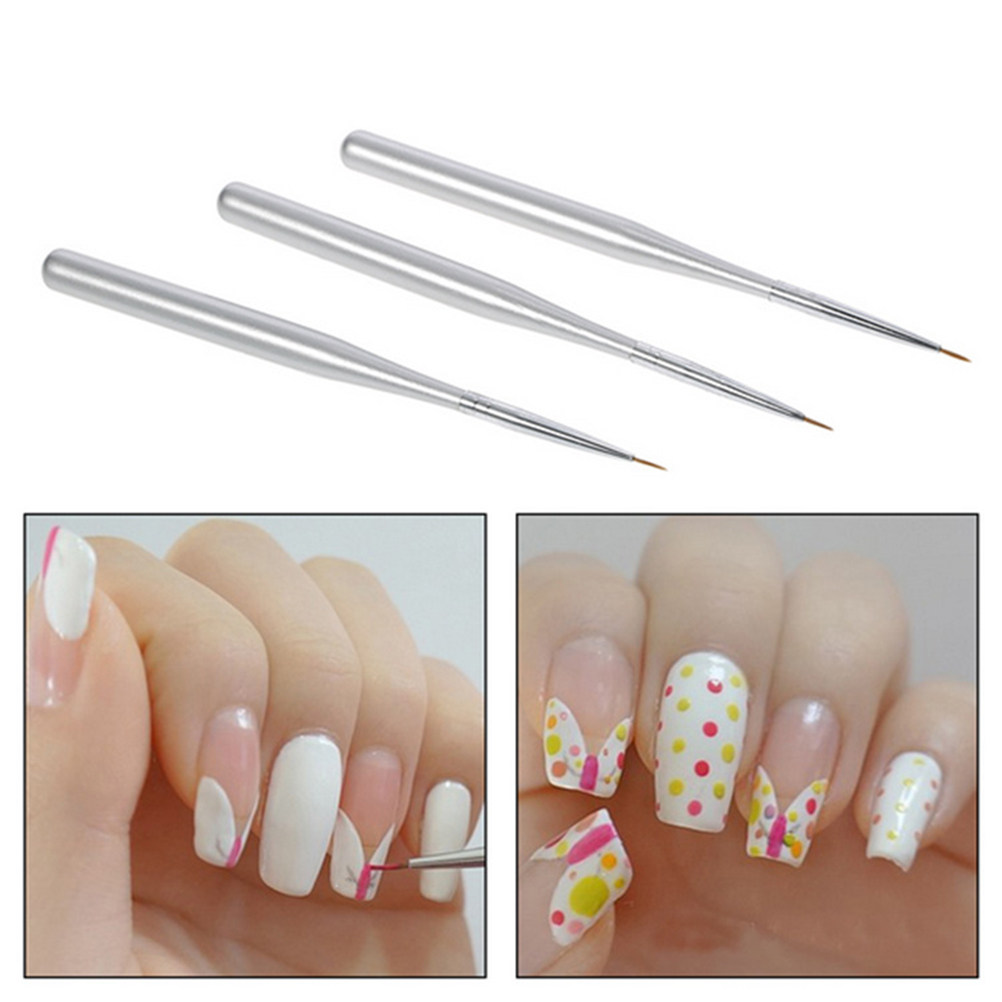 Detailing Brush Set - 3-teiliges Nail-Art Liner Pen Set mit