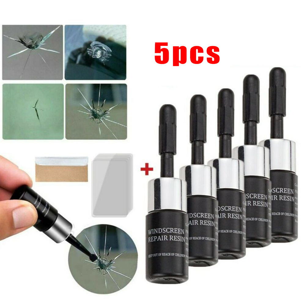 Glass Cleaner Streak - 5PCS Automotive Windschutzscheibe Glas Riss Nano