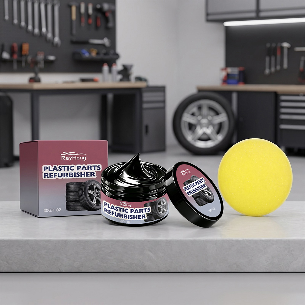 Trim Restorer Plastic - Schwarzer Kunststoff-Restaurator für Autos, Kratzerentferner für