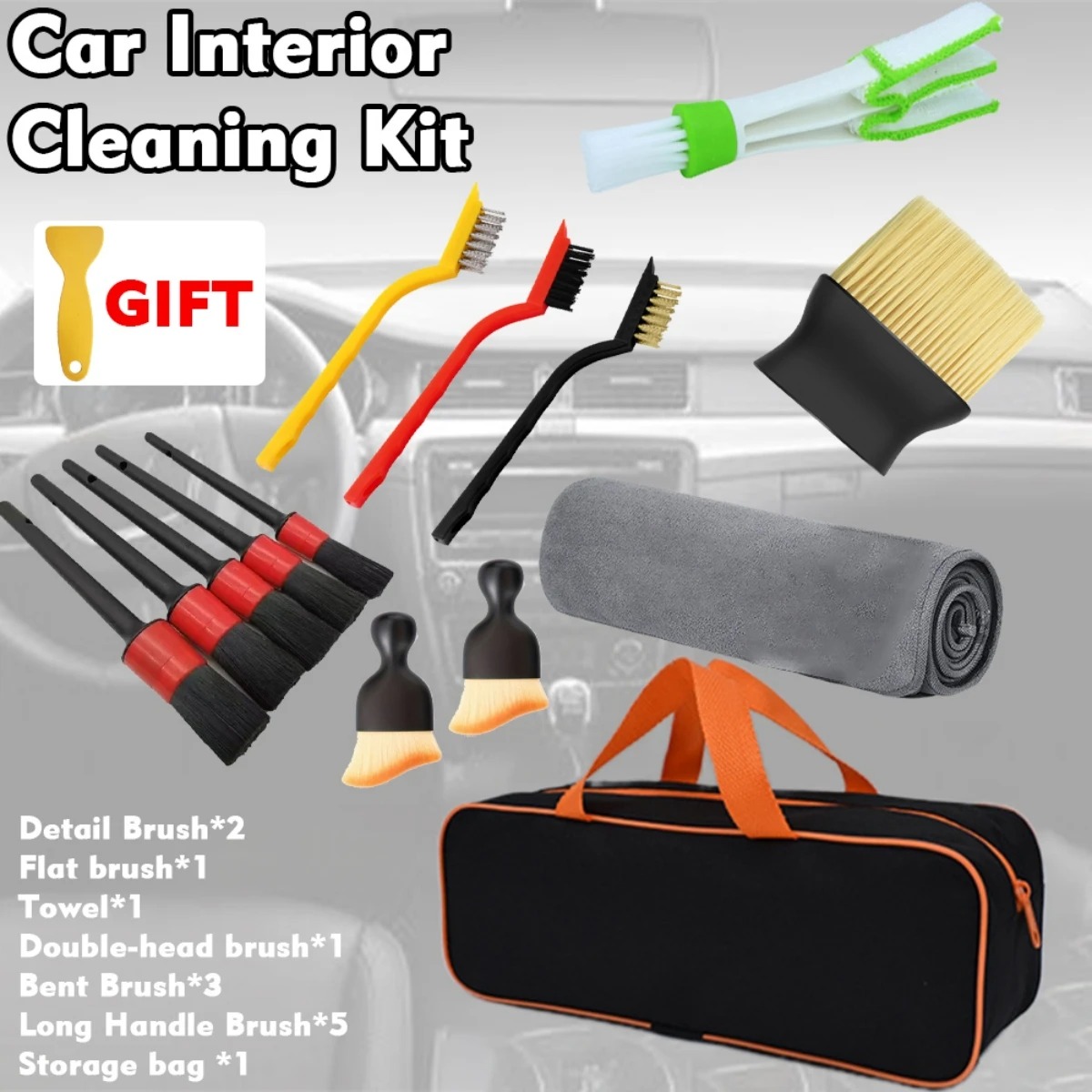 1-15-teiliges Auto-Reinigungs- – Dirt Brush Interior Bewertung und Preis